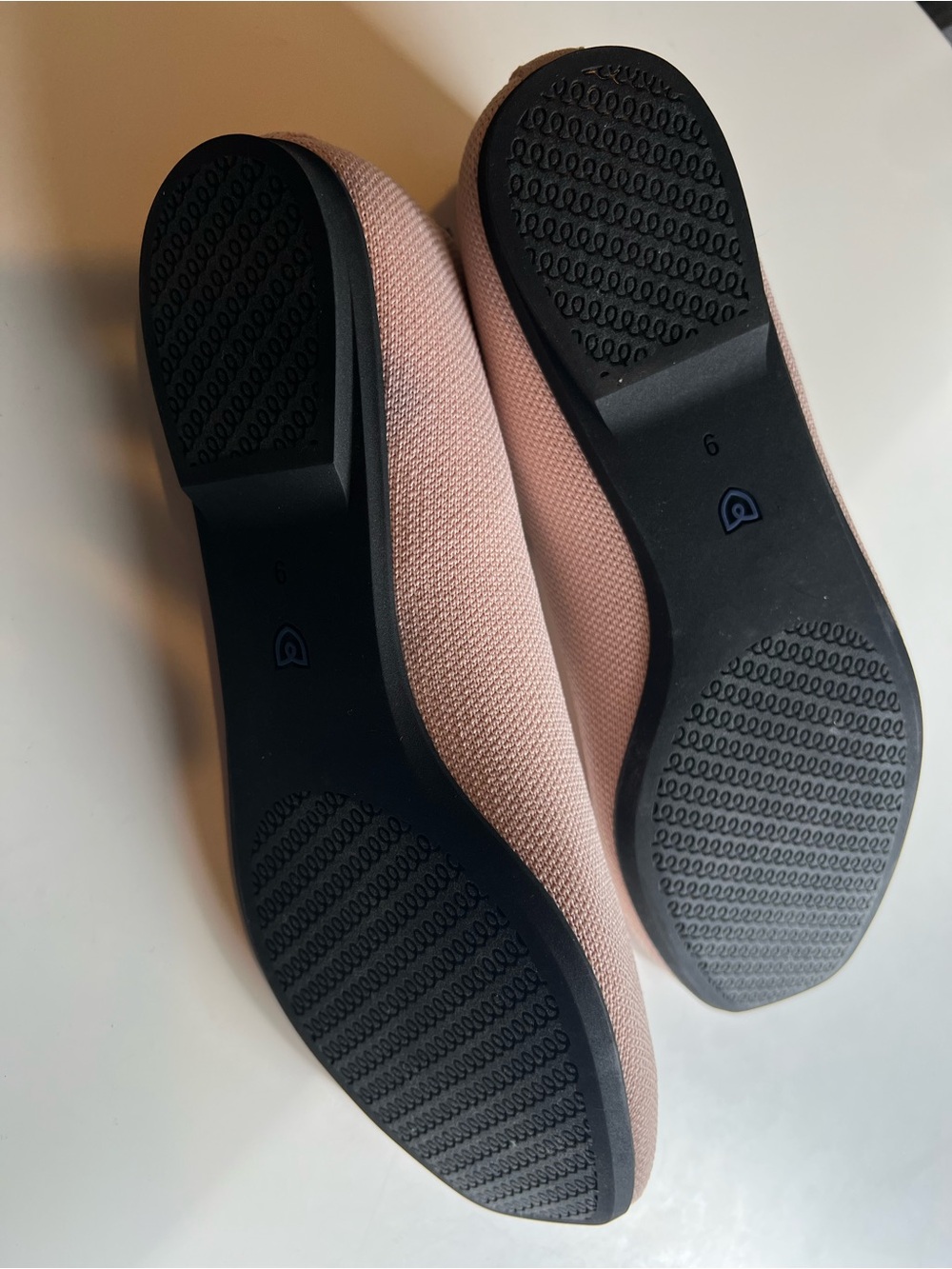 Rothy’s The Max Square Toe Mary Jane Ballerina Pastel Pink Flats Classic 9 - Picture 7 of 9